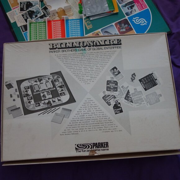 Vintage 1973 Parker Brothers Billionaire No. A-5 Board Game 2-4 Players Ages 10+ - Picture 16 of 16